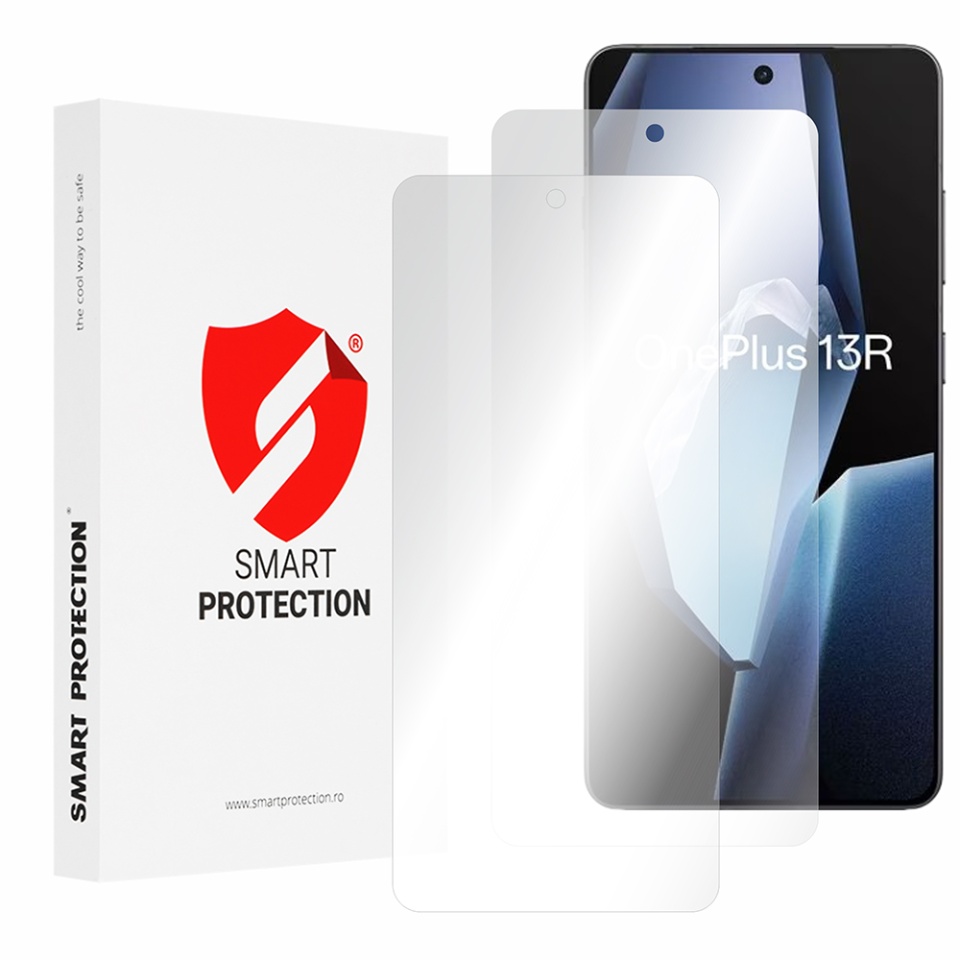 [SET 2x] Folie de protectie OnePlus 13R, Premium Classic, Smart Protection, Transparent