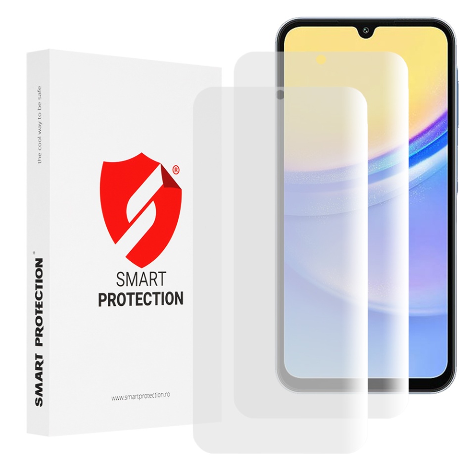 [SET 2x] Folie de protectie Samsung Galaxy A15 4G / Galaxy A15 5G, Premium Classic, Smart Protection, Transparent