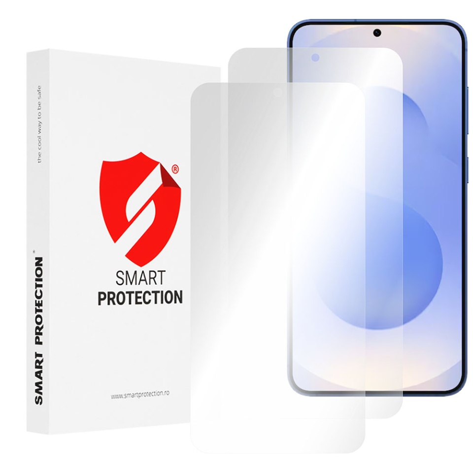 [SET 2x] Folie de protectie Samsung Galaxy S25, Premium Classic, Smart Protection, Transparent