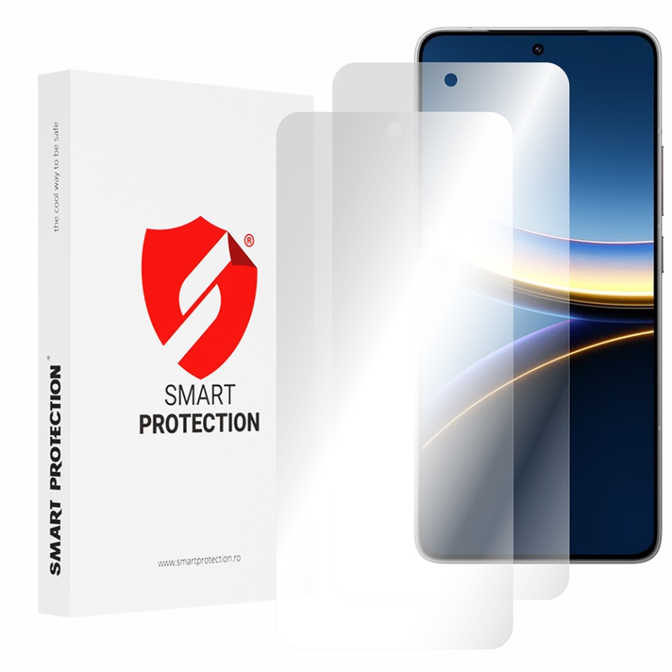[SET 2x] Folie de protectie Xiaomi Poco F7 Pro / Poco F7 Ultra, Premium Classic, Smart Protection, Transparent