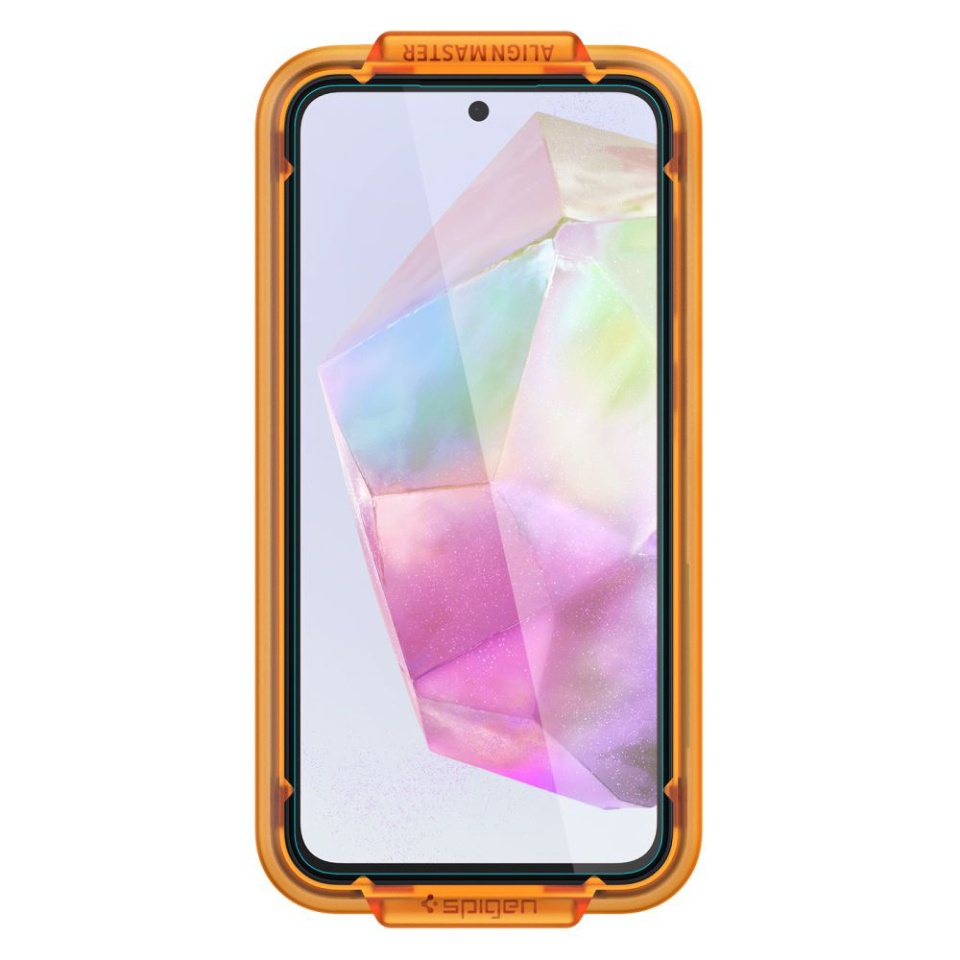 [SET 2x] Folie sticla securizata Samsung Galaxy A35 5G / Galaxy M35, Glas.tR Align Master, Spigen, Transparent - 2 | YEO