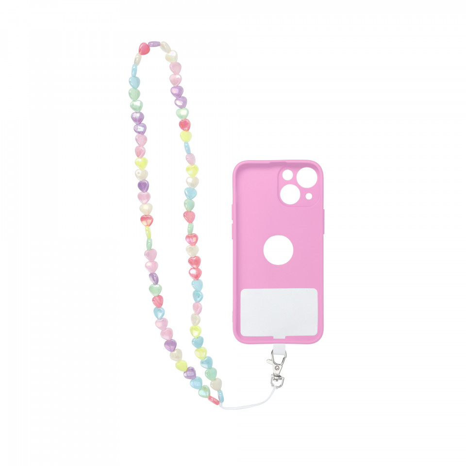 Snur universal telefon, 68cm (34cm prins), PIXIE - Inimioare - 2 | YEO
