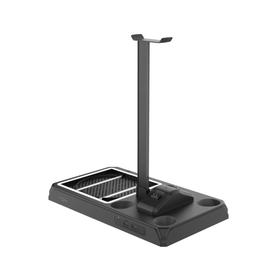 Stand Multifunctional Xbox FIXED FIXXB-MCS-BK, Suport Consola Series X/S, Incarcare 2 Controllere, 12 Jocuri, LED RGB, USB, [Culoare necunoscută] - 1 | YEO