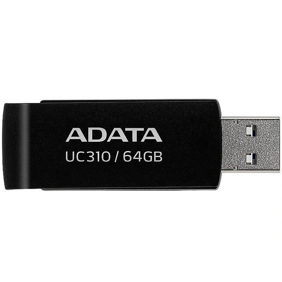 Stick de Memorie USB 3.2 FlashDrive, 64GB, Adata UC310, Negru - 1 | YEO