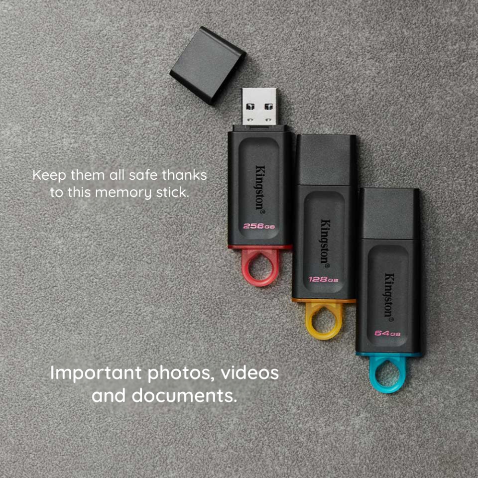 Stick Memorie USB 3.2 FalshDrive, 64GB, Kingston, DT Exodia, Negru - 3 | YEO