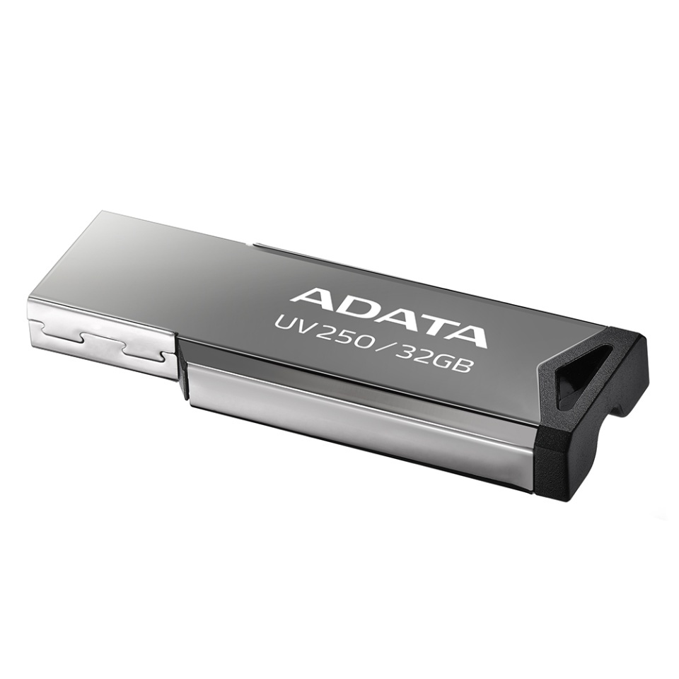 Stick USB ADATA UV250, 32G, USB 2.0, Design Metalic, Negru - 2 | YEO
