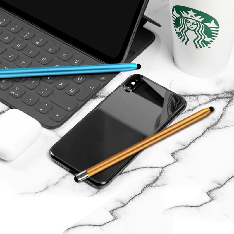 Stylus Pen Universal pentru Telefon, tableta iPad, Android, Windows, Varf Cupru, Magnetic, USB-C, (JC01) - Albastru - 3 | YEO