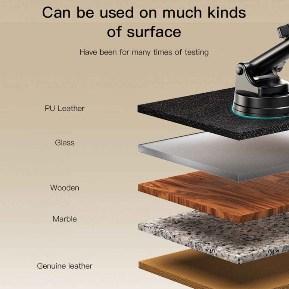 Suport Auto cu Prindere de Bord si Parbriz, Yesido (C173) - Negru - 3 | YEO