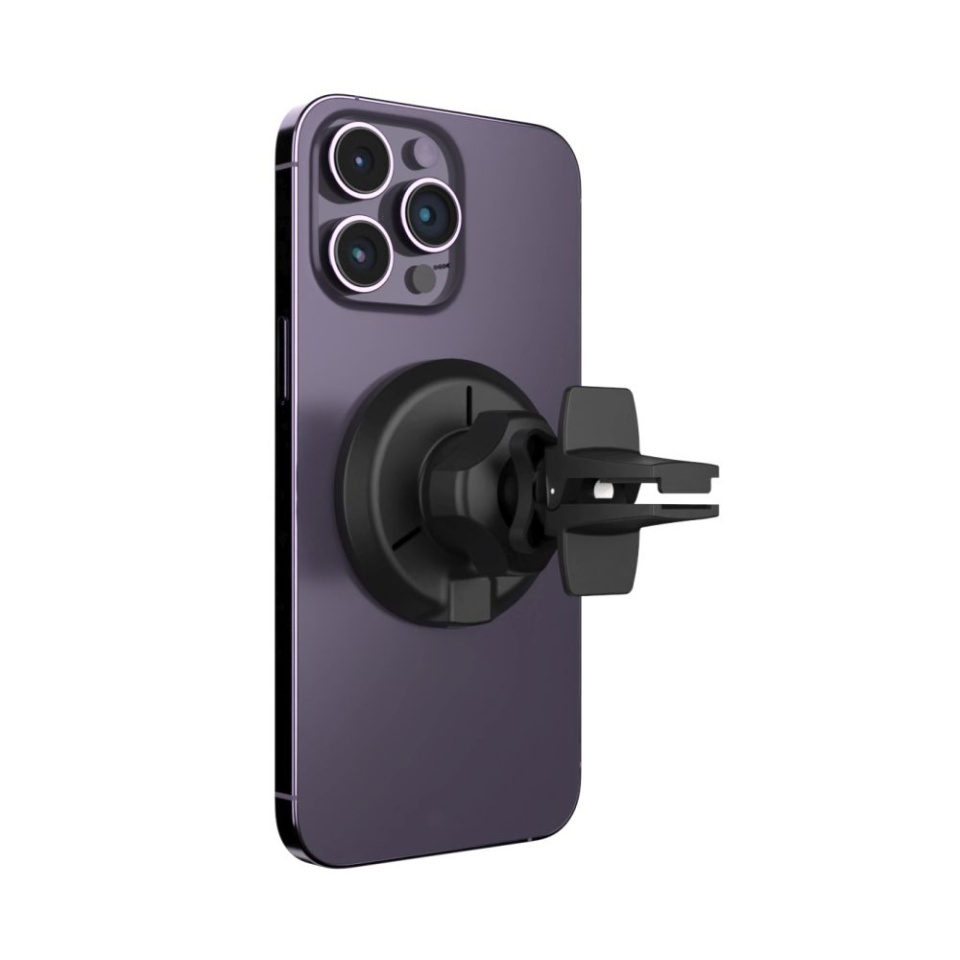 Suport Auto Telefon cu Incarcare Wireless 15W, FIXED, MagRoad Compatibil MagSafe PrinConecteaza, Negru - 3 | YEO