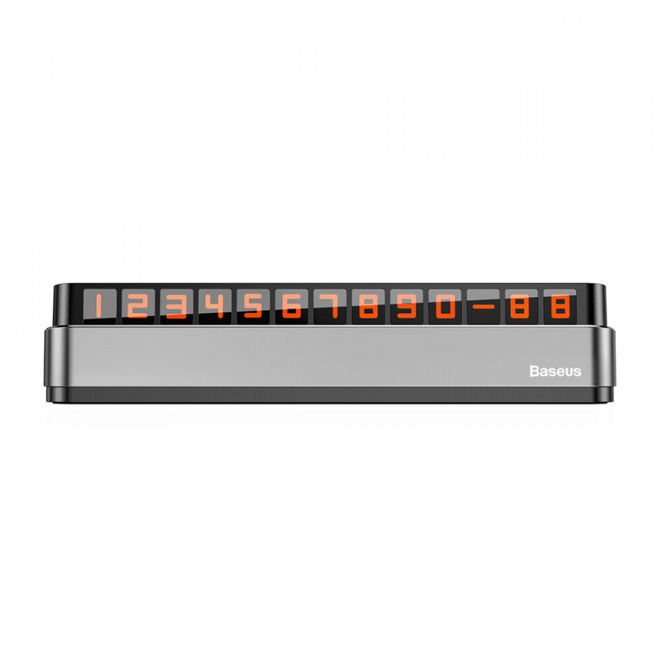Suport numar telefon bord, Moonlight, Baseus - Gri inchis - 1 | YEO
