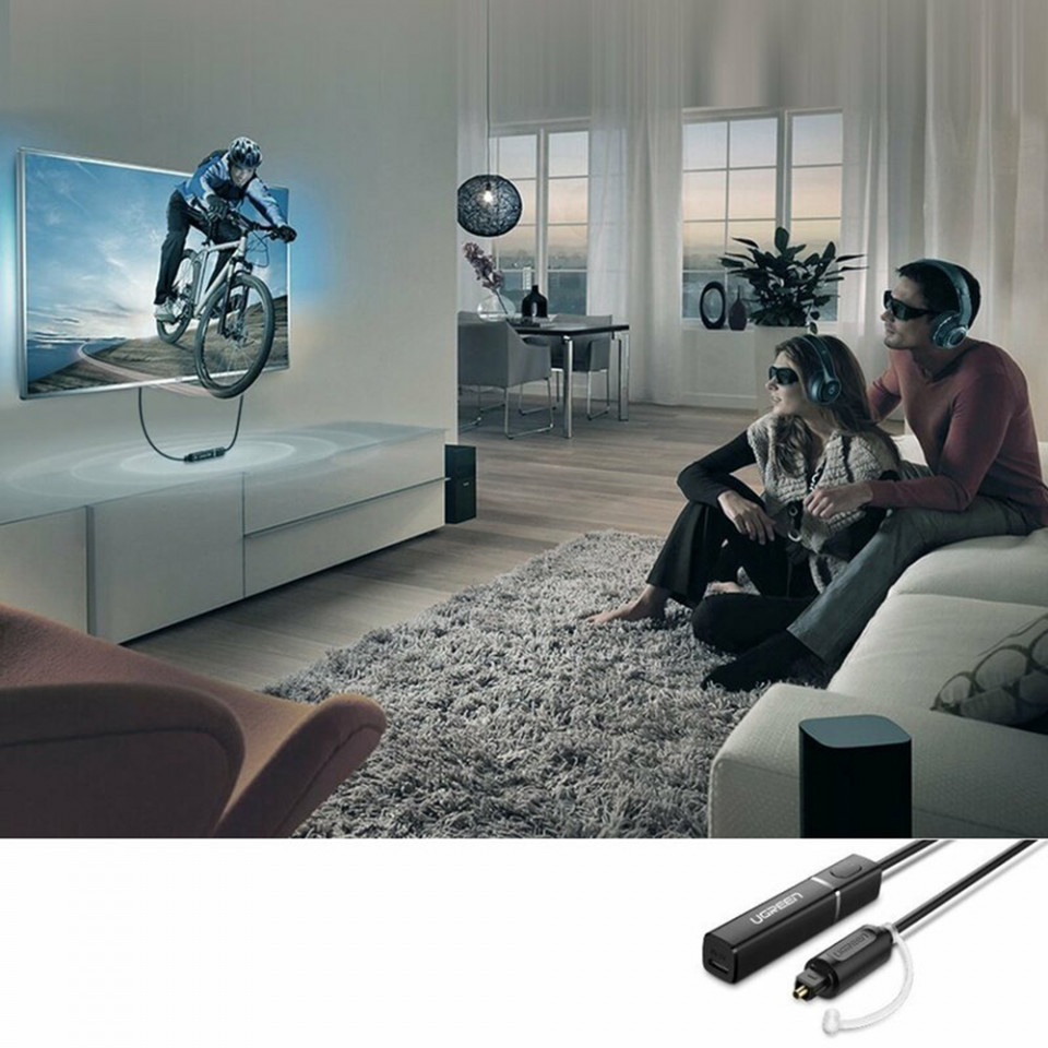 Transmitator Audio Toslink la Bluetooth, Ugreen - Negru - 4 | YEO