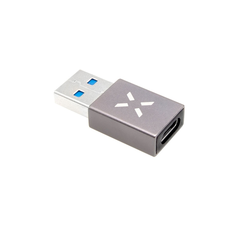 Adaptor USB 3.0 la USB-C, Viteza 5Gbps, 2.4A, Compatibil Universal, Corp Aluminiu, Fixed FIXA, Gri - 2 | YEO