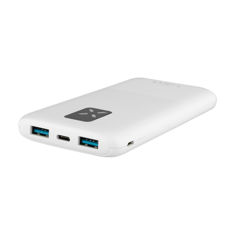 Baterie Externa 10000mAh, 20W Fast Charging, 2x USB + 1x Type-C, Display LCD, Fixed Zen 10 FIXZEN-10, Alb - 2 | YEO
