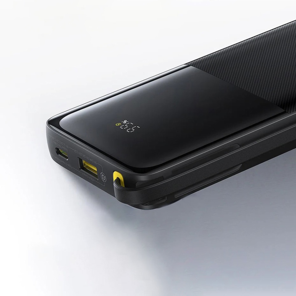 Baterie Externa Bipow 2 Baseus, 10000mAh, cablu USB-C incorporat, 20W, Alb - 3 | YEO