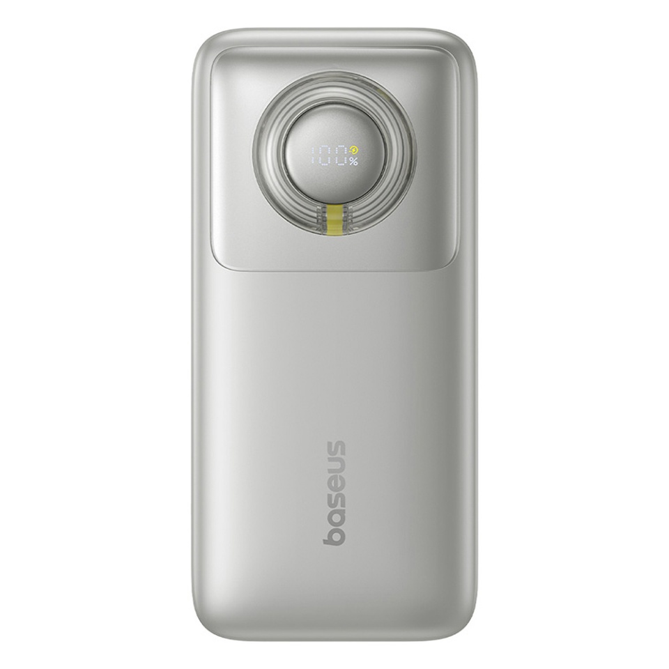 Baterie Externa Free2Pull Baseus, 20000mAh, cablu USB-C retractabil, 65W, 0.7m, Gri - 1 | YEO