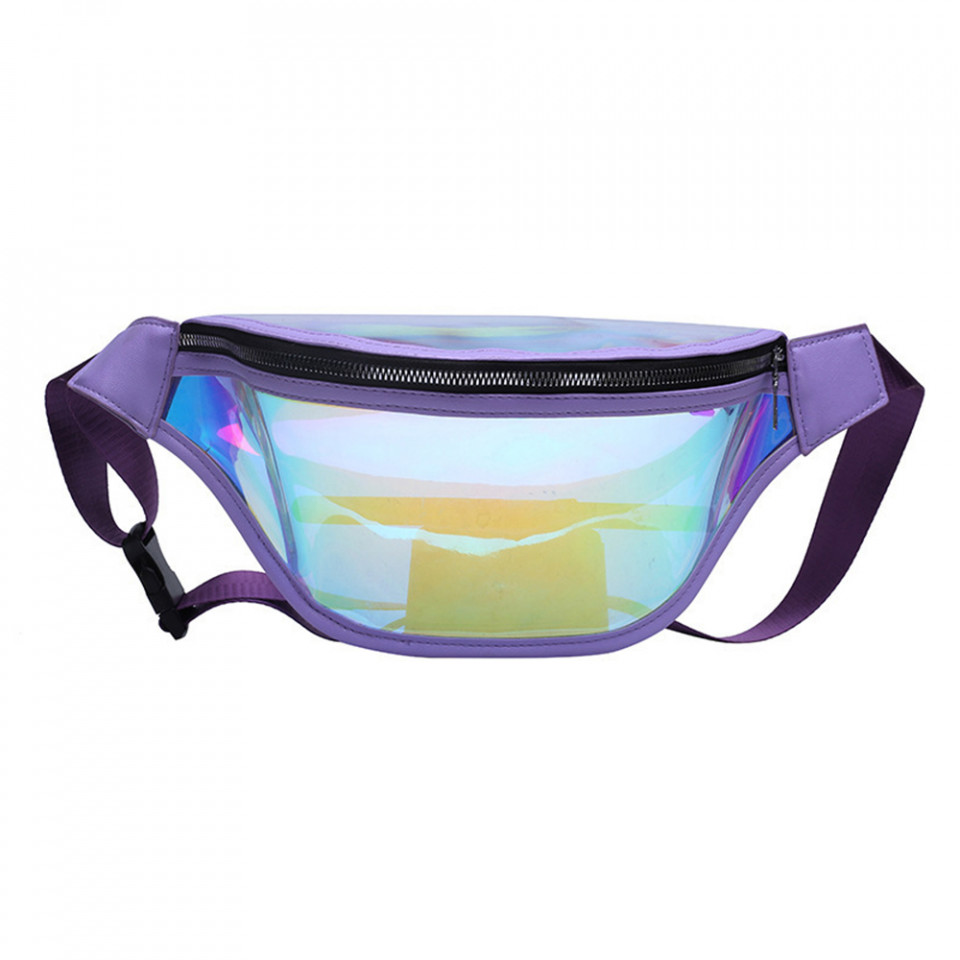 Borseta sport cu fermoar, ajustabila, Unisex, Techsuit (CWB2) - Mov