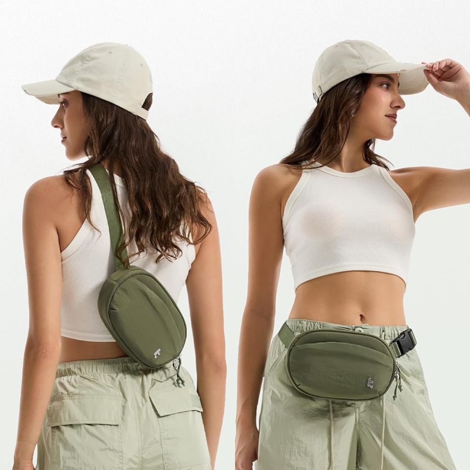 Borseta sport cu fermoar, ajustabila, Unisex, Tomtoc, T32 - Verde - 2 | YEO