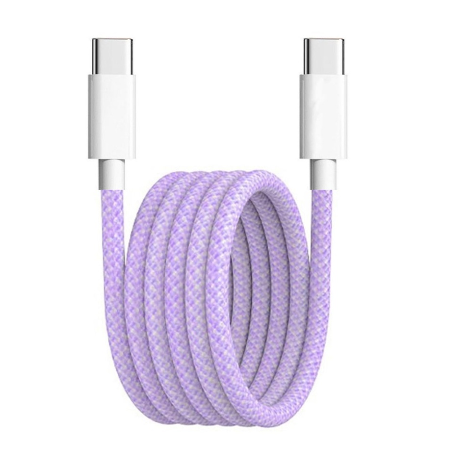 Cablu de Date compatibil cu Apple, Android, Type-C, Super Fast Charging, PD60W, Flexibil, Durabil, 1m, PCB114D - Mov