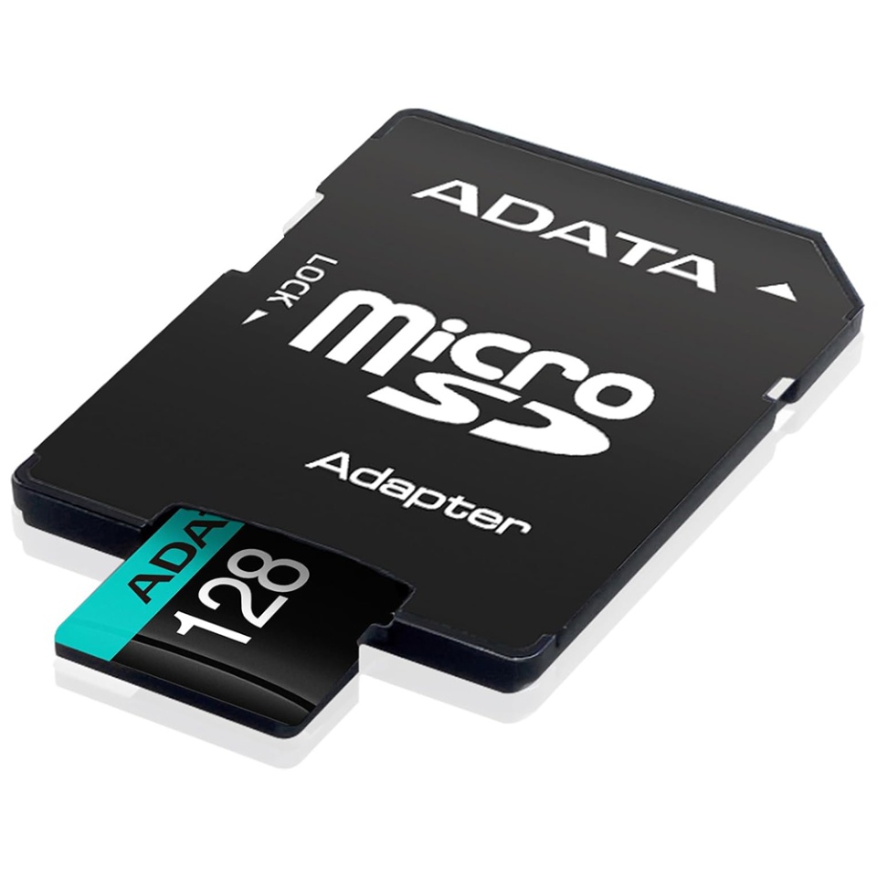 Card de Memorie MicroSDXC, Adapter, Class 10, UHS-I U1, 128GB, Read 100MB/s, Adata, Negru - 2 | YEO