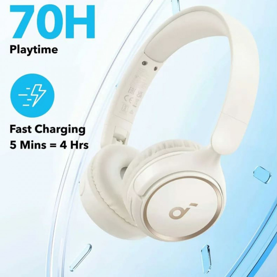 Casti Bluetooth 5.3, pliabile - Anker SoundCore H30i (A3012G21) - White - 3 | YEO