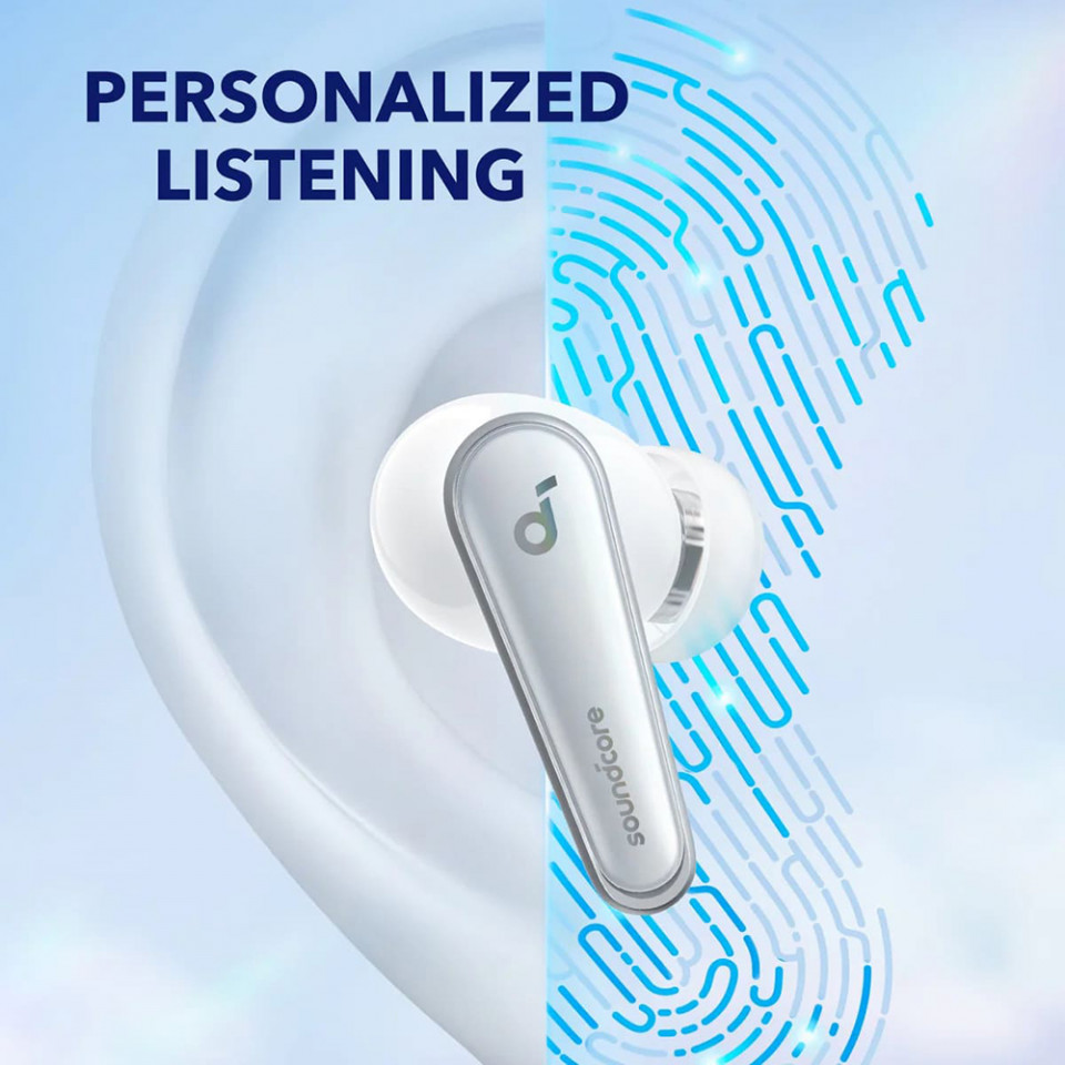 Casti fara Fir True Wireless, ANC - Anker SoundCore Liberty 4 (A3953G21) - Cloud White - 1 | YEO
