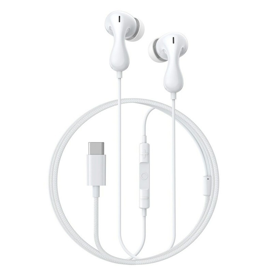 Casti In-Ear cu fir Type-C, Microfon, 20Hz-40kHz, Hi-Res, Baseus Encok CZ20, Negru