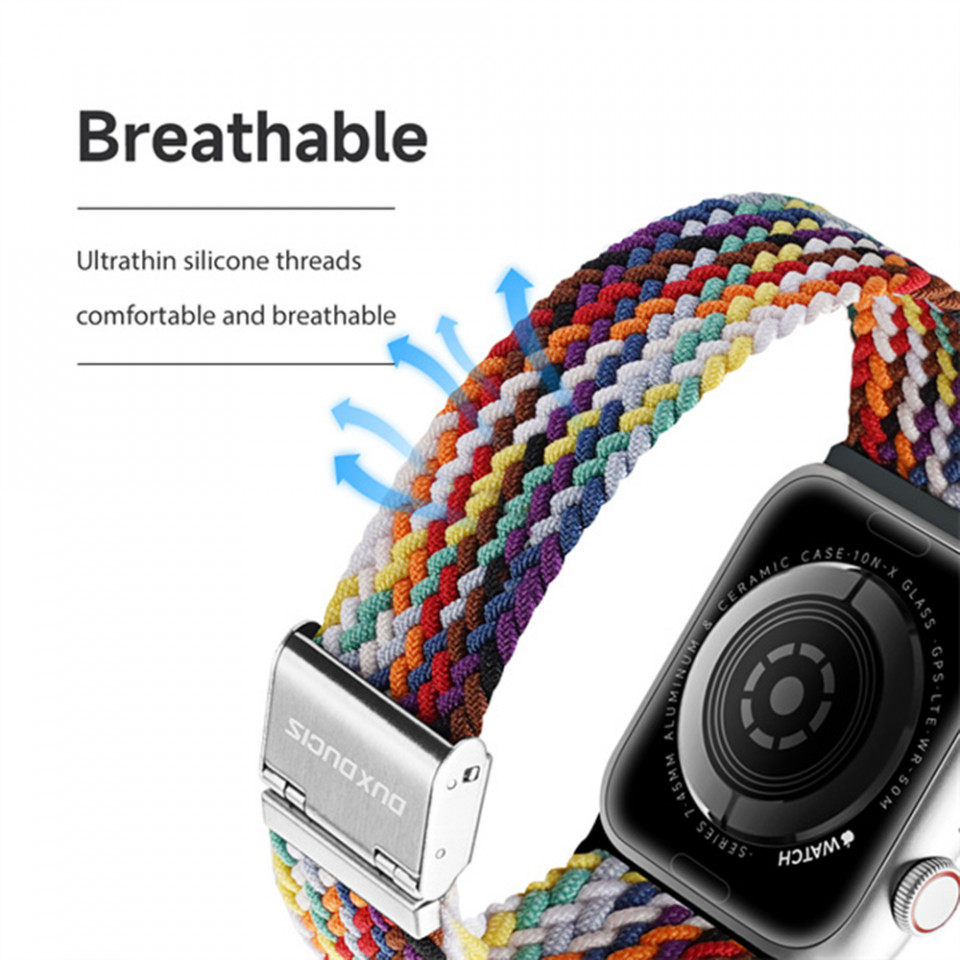 Curea Apple Watch (42 mm / 44 mm / 45 mm / 49 mm), Dux Ducis Mixture II Version - Negru - 2 | YEO