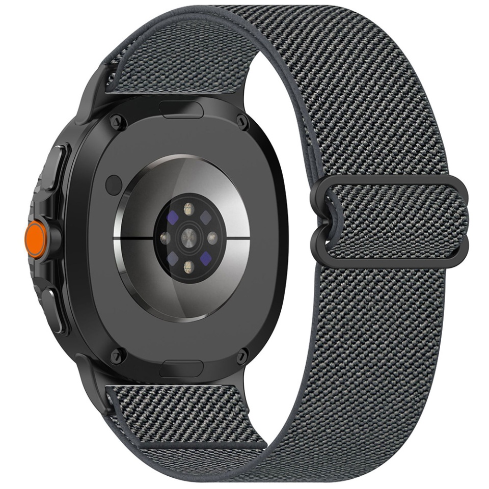 Curea Naylon pentru Samsung Galaxy Watch8 40mm/Watch8 44mm/Watch8 Classic, Ajustabila, Premium, Skyddar W80, Gri