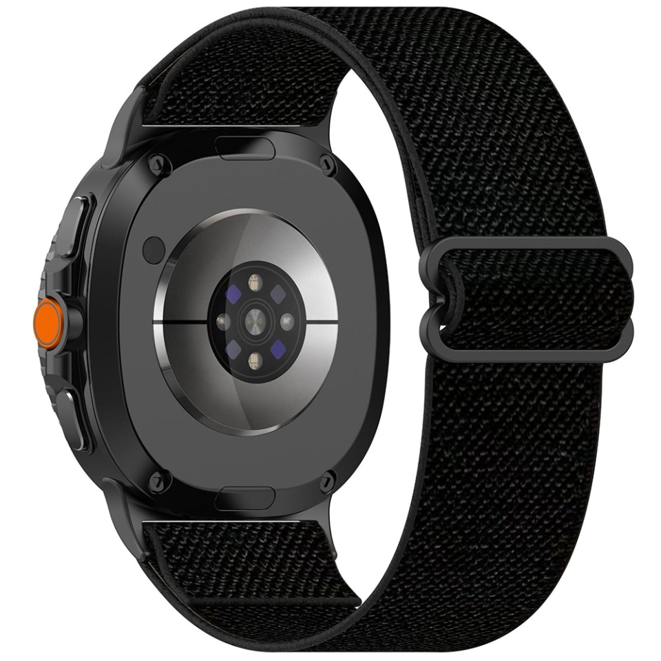 Curea Naylon pentru Samsung Galaxy Watch8 40mm/Watch8 44mm/Watch8 Classic, Ajustabila, Premium, Skyddar W80, Negru