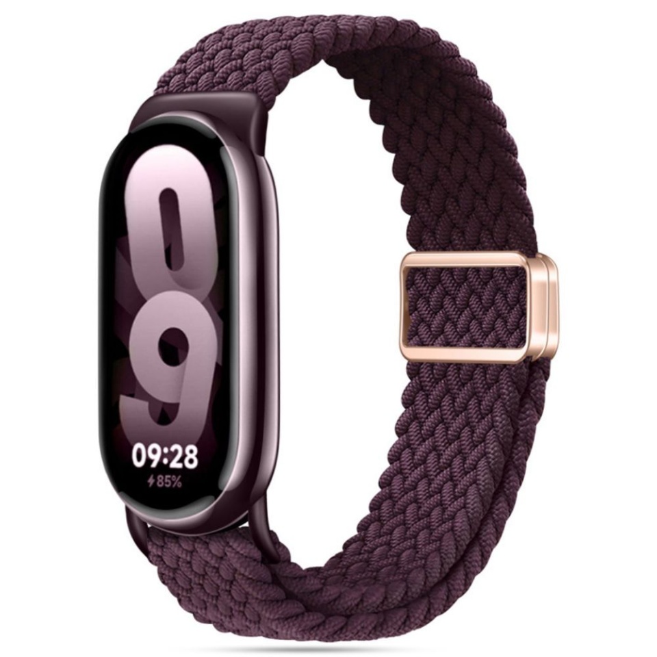 Curea pentru Xiaomi Mi Band 8 / 8 NFC / 9 / 9 NFC, Ajustabila, Premium, SKDR BandPro W032 - Rosu inchis