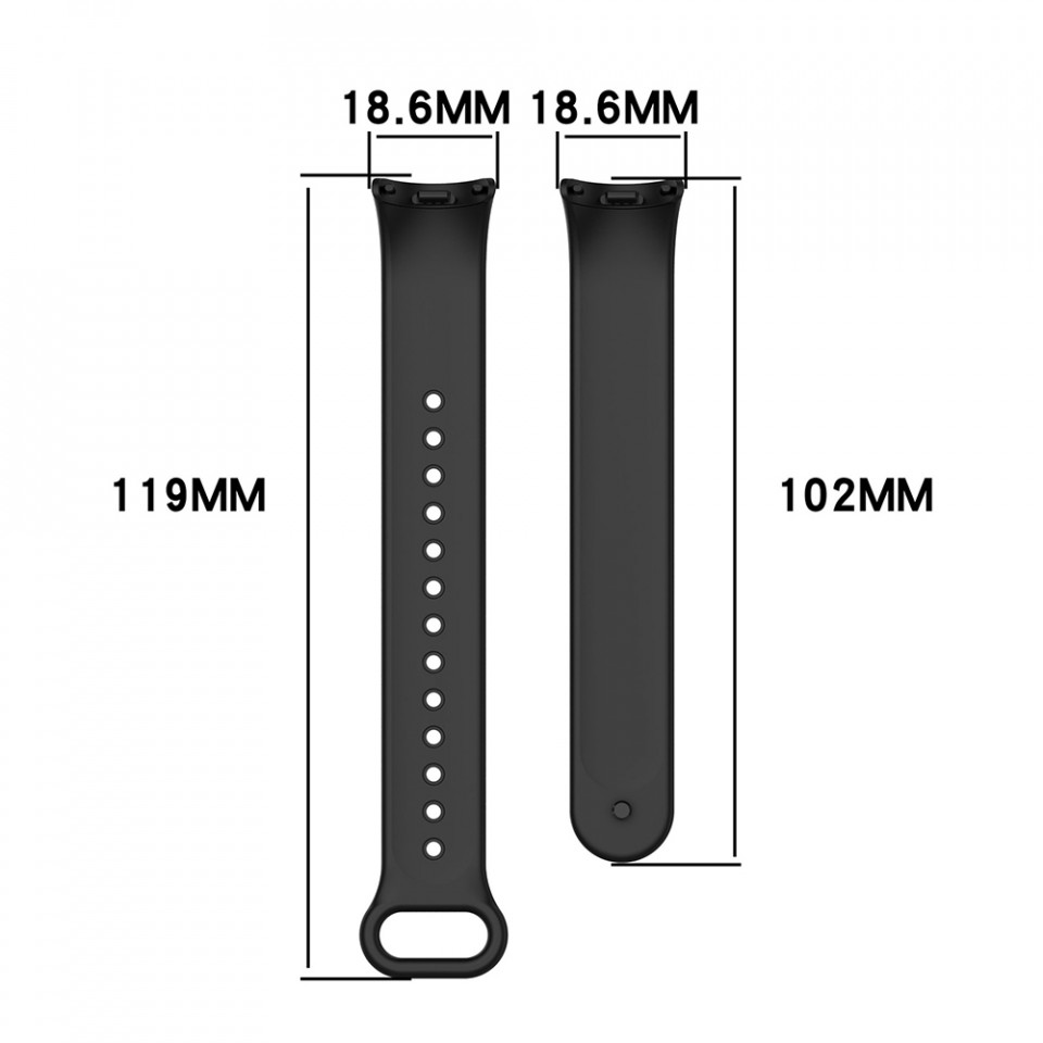 Curea silicon smartwatch Xiaomi Smart Band 8 / 8, Techsuit (W014) - Roz - 3 | YEO