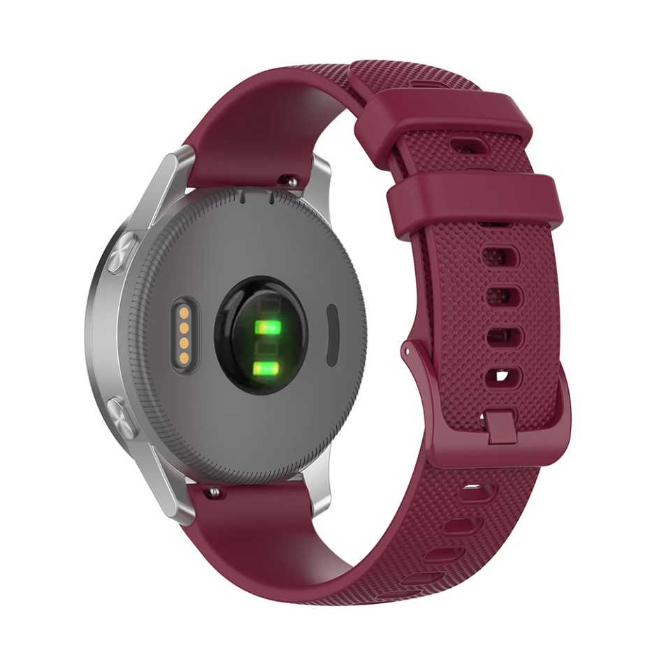 Curea Slicon pentru Samsung Galaxy Watch 4/5/Active 2, Huawei Watch GT 3 /GT 3 Pro, 22mm, SKDR BandPro W006 - Bordo - 1 | YEO