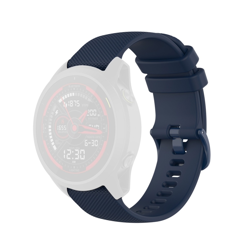Curea Slicon pentru Samsung Galaxy Watch 4/5/Active 2, Huawei Watch GT 3 /GT 3 Pro, 20mm, SKDR BandPro W006 - Albastru - 2 | YEO