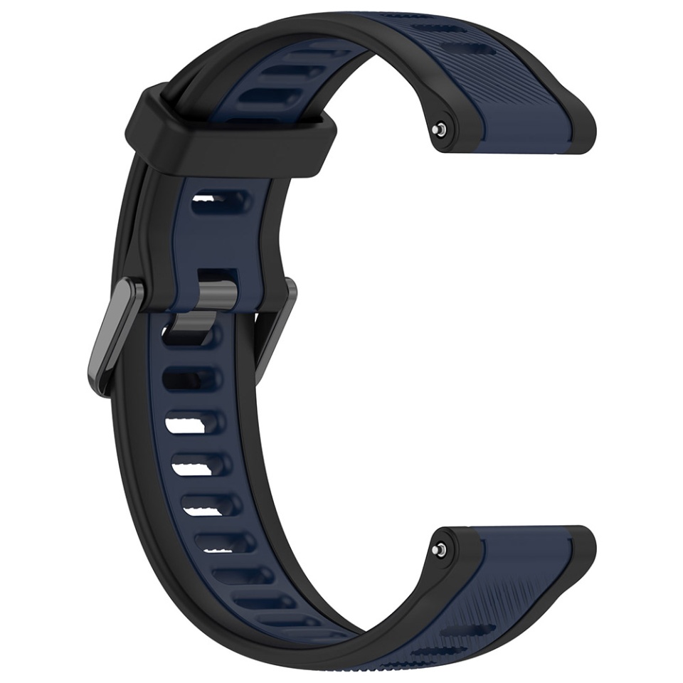 Cureas Silicon pentru Samsung Galaxy Watch 4/5/Active 2, Huawei Watch GT 3 (42mm)/GT 3 Pro (43mm), 20mm, SKDR BandPro W053 - Bleumarin - 1 | YEO