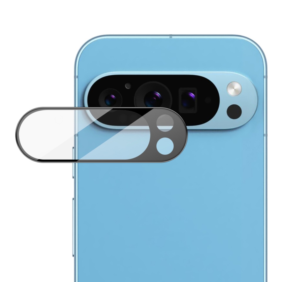 Folie camera pentru Google Pixel 9 Pro XL, SKYDDAR INNOVATION, Camera Glass Negru, set cu sticker