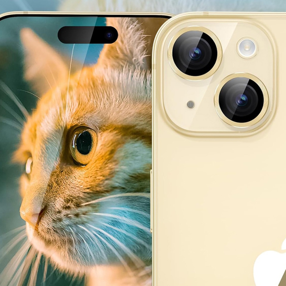 Folie camera pentru iPhone 14, S+ Camera Glass Protector, Transparent - 3 | YEO
