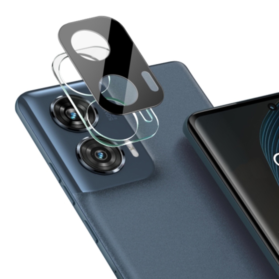 Folie camera pentru Motorola Edge 50 Fusion, SKYDDAR INNOVATION, Camera Glass Negru, set cu sticker - 1 | YEO