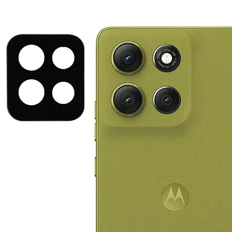 Folie camera pentru Motorola Moto G86, SKYDDAR INNOVATION, Camera Glass Negru, set cu sticker