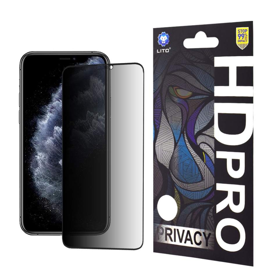 Folie de Sticla iPhone 11 Pro Max / XS Max, Sticla Securizata, Lito, HD Pro, Privacy