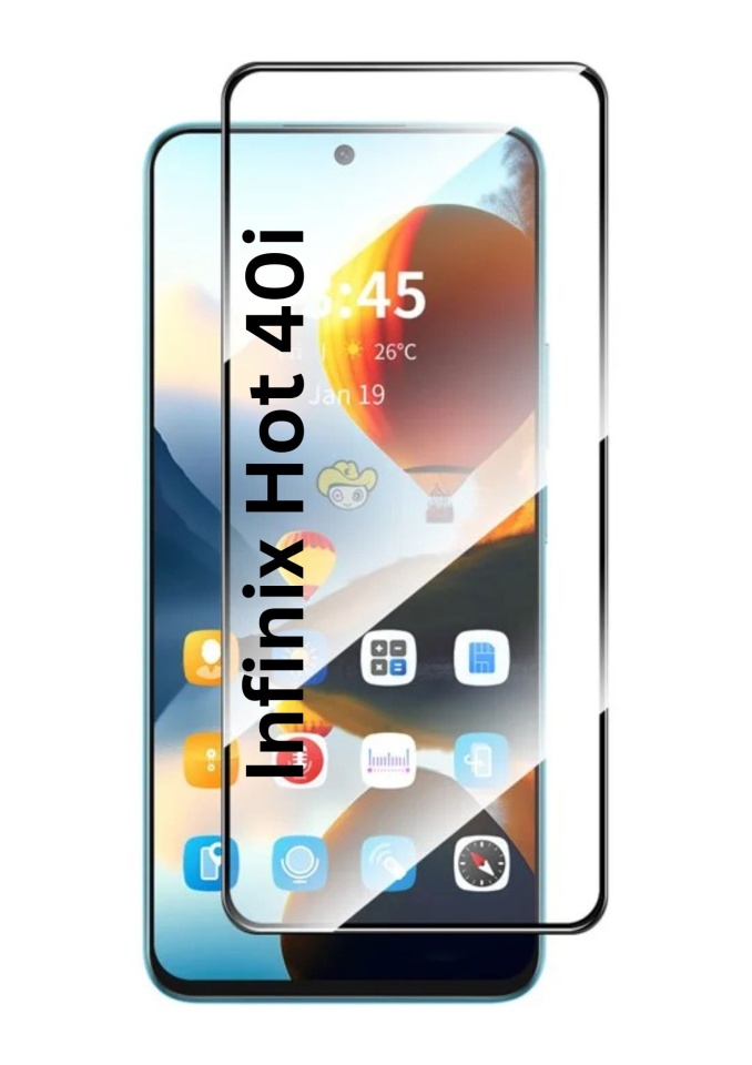 Folie pentru Infinix Hot 40i / Smart 8 / Tecno Spark Go 2024 / Tecno Spark 20 / Tecno Spark 20C, SKYDDAR INNOVATION, Sticla Securizata, Ultra HD, Protectie 111D, Montare Simplă, set cu sticker, Transparent