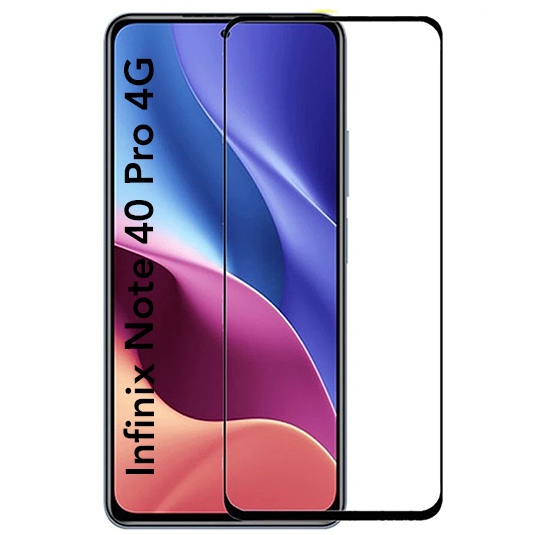 Folie pentru Infinix Note 40 Pro 4G / Note 40 Pro+, Anti-spy Ultra HD, Protectie 9H, Montare Simplă, SKYDDAR 111D Privacy - Black Frame