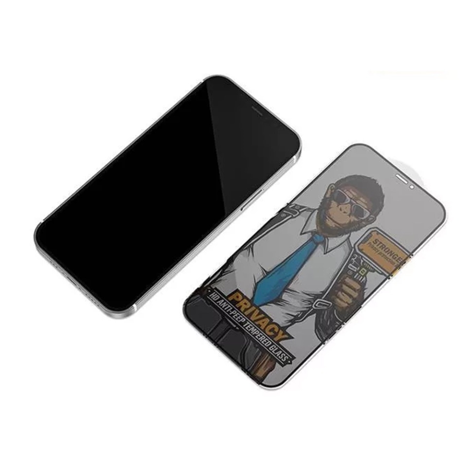 Folie pentru iPhone 11 Pro / X, iPhone 10 / XS, Blueo, Sticla Securizata, Ultra HD, Anti-Peep Privacy Glass, Privacy - 1 | YEO