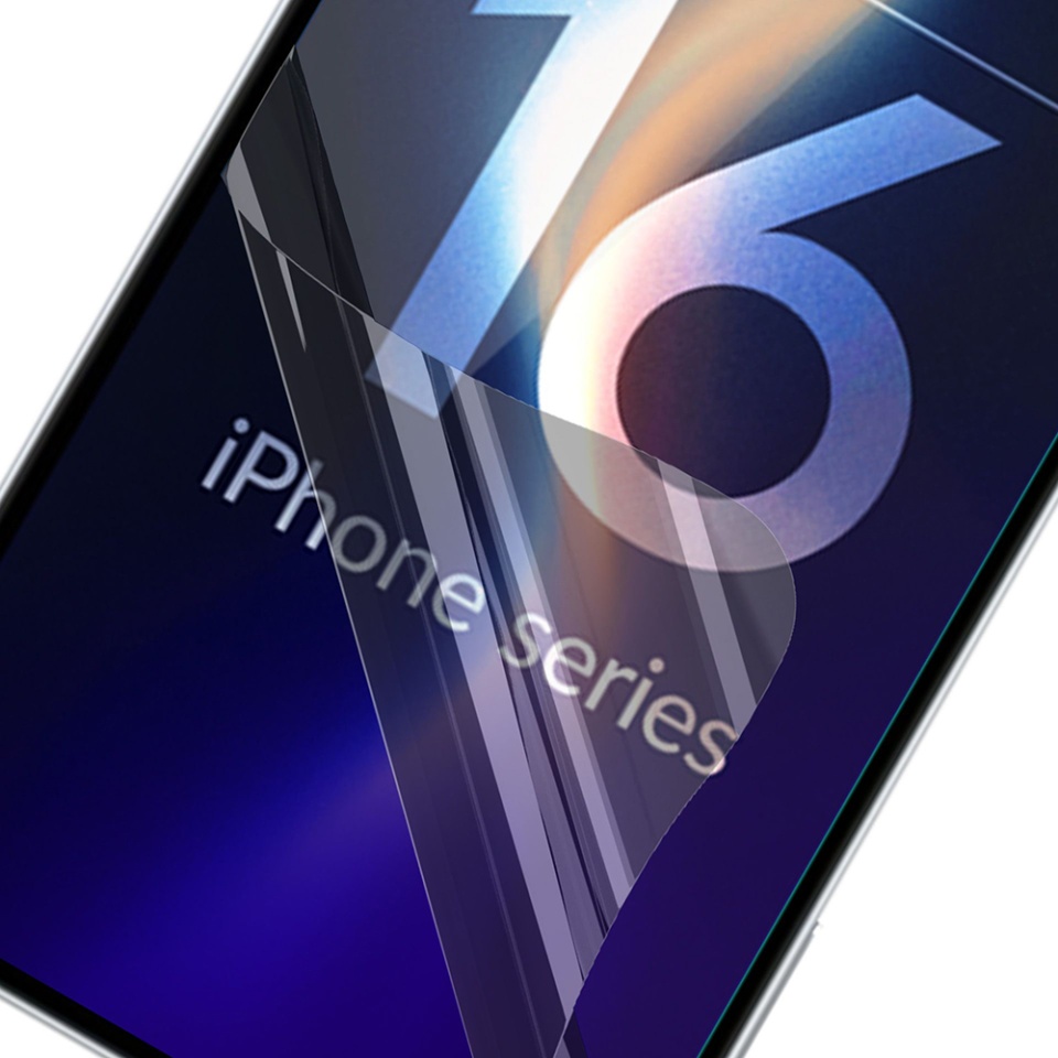 Folie pentru iPhone 16 Pro din silicon, 3mk FlexibleGlass, Transparent - 2 | YEO