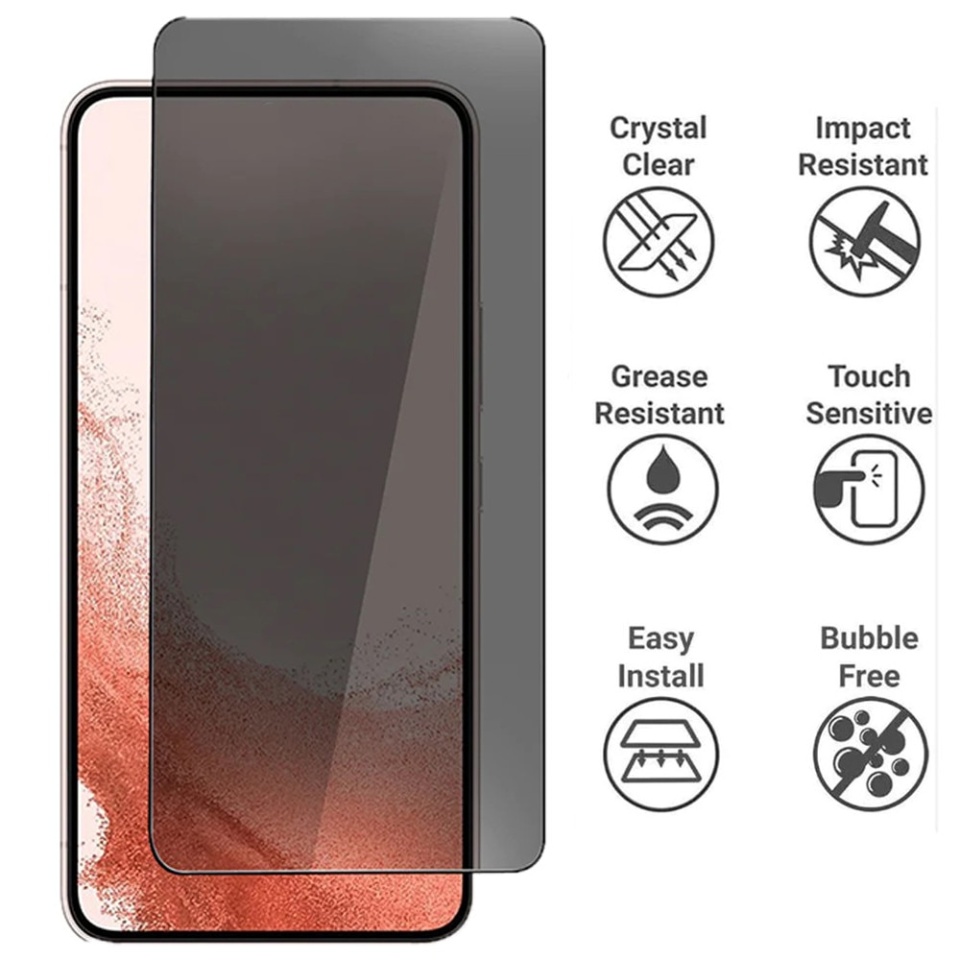 Folie pentru OnePlus Nord CE5, Anti-spy Ultra HD, Protectie 9H, Montare Simplă, 111D, set cu sticker, Privacy - 1 | YEO