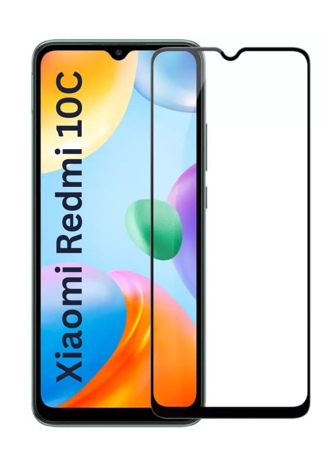 Folie pentru Xiaomi Redmi 10C / Poco C40 / Redmi 12C, SKYDDAR INNOVATION, Sticla Securizata, Ultra HD, Protectie 111D, Montare Simplă, Transparent, set cu sticker