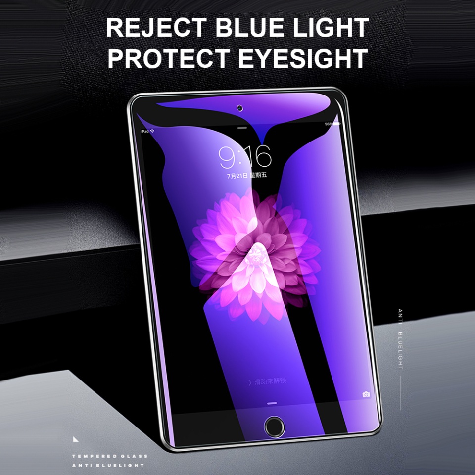 Folie sticla pentru iPad Air 11 (2024) Anti Blue Light, Claritate si Protectie Maxima, 0.33mm, Strat Oleofobic Anti-Amprenta, SKDR 3D Tab Glass - Transparent - 3 | YEO
