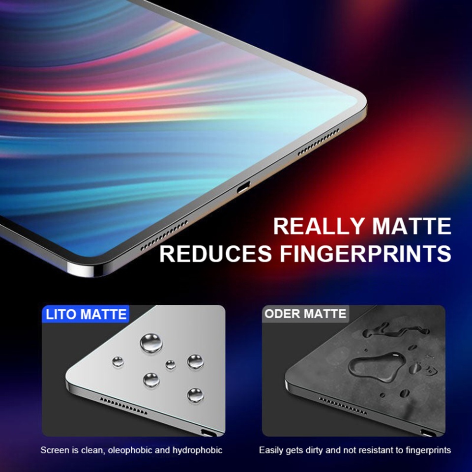 Folie sticla pentru iPad Pro 11 (2024), Claritate si Protectie Maxima, 0.33mm, Strat Oleofobic Anti-Amprenta, SKDR 3D Tab Glass Matte - Transparent - 2 | YEO