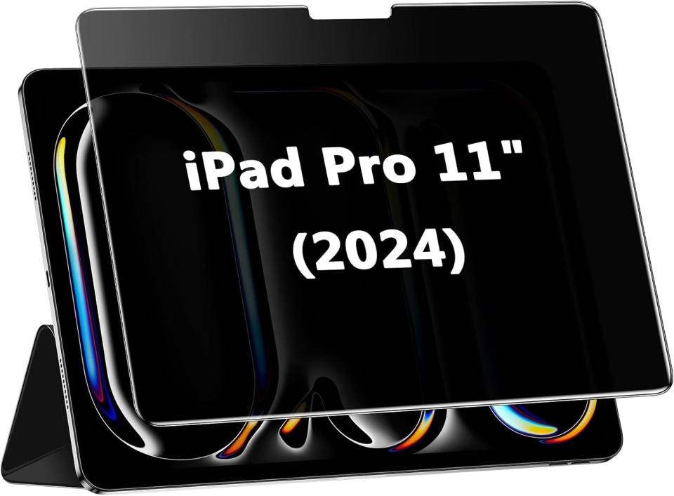 Folie sticla pentru iPad Pro 11 (2024), Claritate si Protectie Maxima, 0.33mm, Strat Oleofobic Anti-Amprenta, SKDR 3D Tab Glass - Privacy