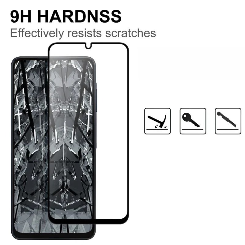 Folie sticla pentru Samsung Galaxy A07, full glue, SKYDDAR 5D - Negru - 2 | YEO