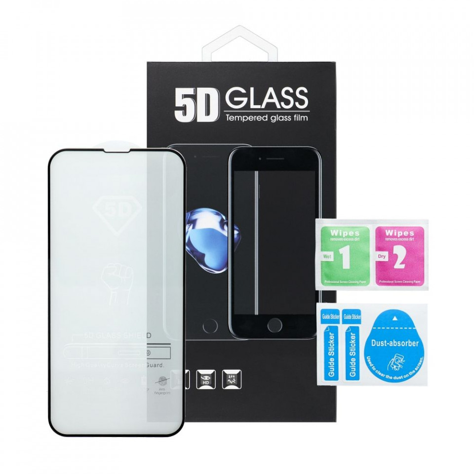 Folie sticla pentru Samsung Galaxy A35 / A55, full glue, SKYDDAR 9H - Negru - 3 | YEO